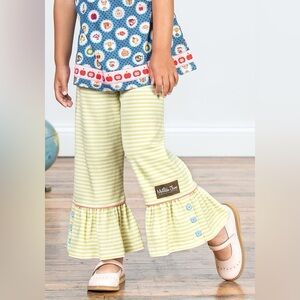 Matilda Jane Adventure Begins Library Book Big Ruffles Pants Size 4 VGUC
